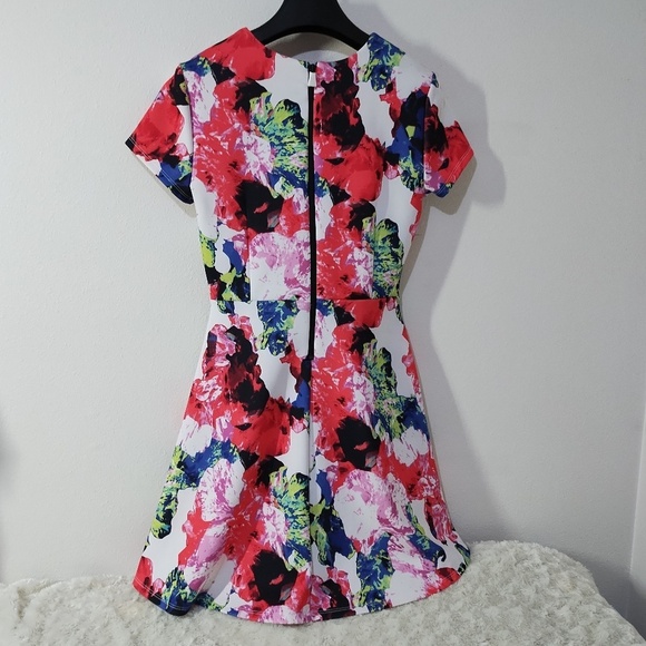 Milly For Design Nation Fit and Flare Scuba Dress Size 10 - Picture 3 of 9